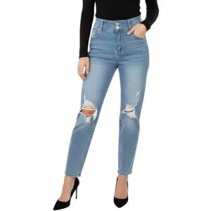 Telepatía High Rise Distressed Skinny Jeans Light Wash Plus Size 14W